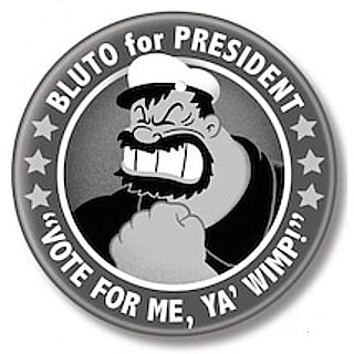 2 1/4"D Bluto for President Pinback Button