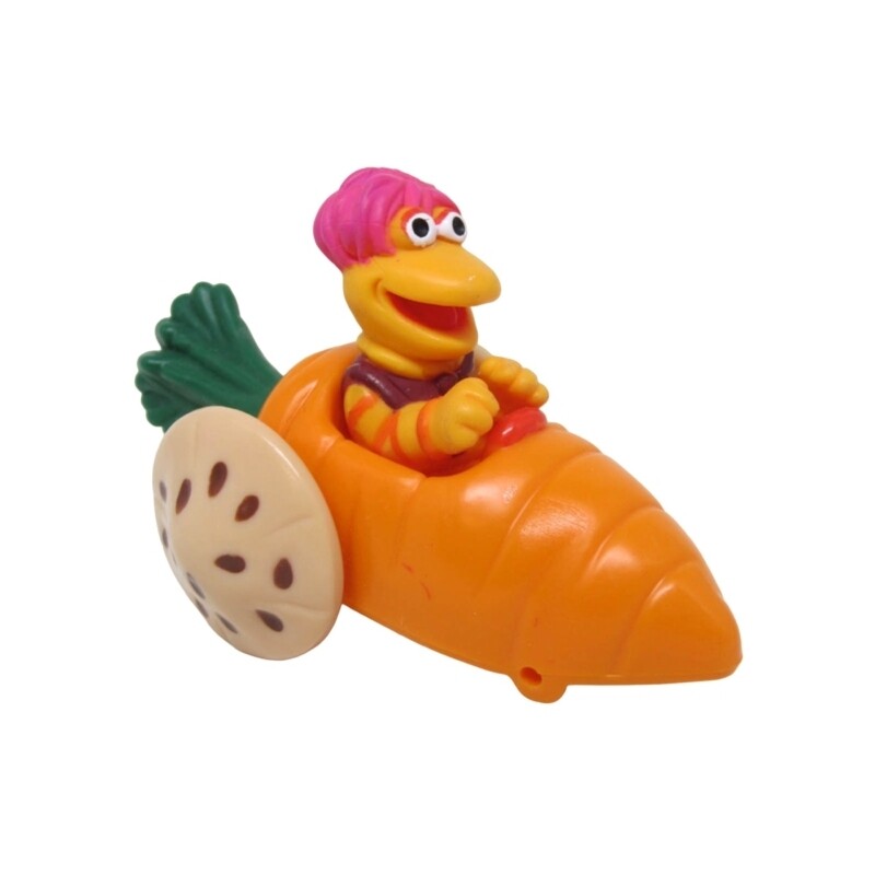 Fraggle Rock Gobo in Carrot Vehicle McDonald&#39;s Happy Meal Toy - 1988