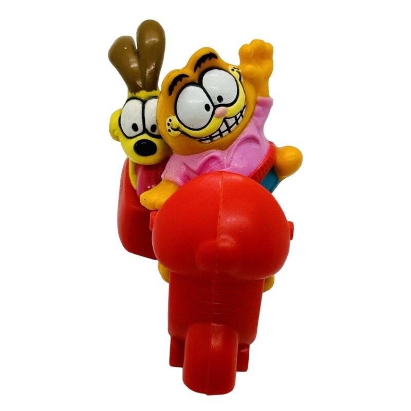 Garfield and Odie on Red Scooter McDonald&#39;s Happy Meal Toy - 1989