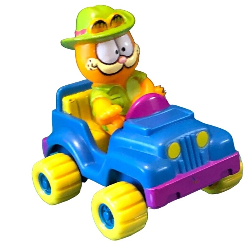 Garfield in Jeep McDonald&#39;s Happy Meal Toy - 1989