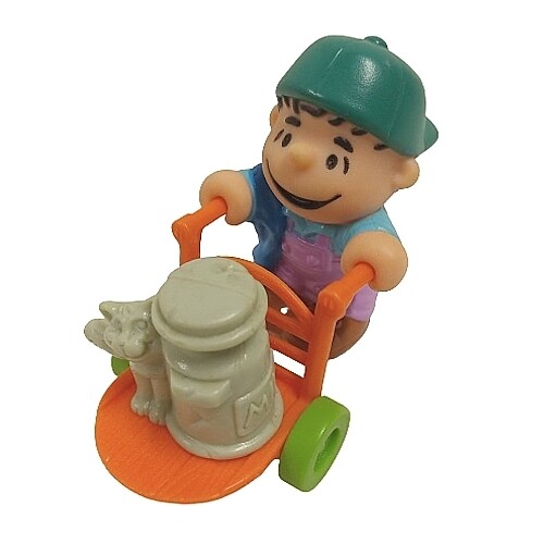 Peanuts Linus with Milk Cart McDonald&#39;s Happy Meal Toy - 1989