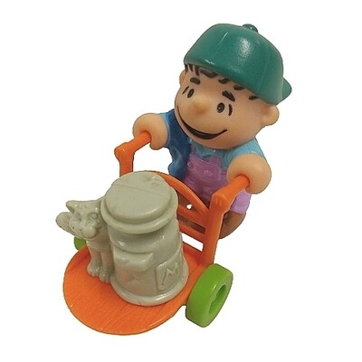 Peanuts Linus with Milk Cart McDonald's Happy Meal Toy - 1989