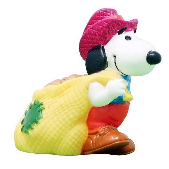 Peanuts Snoopy with Potato Sack Under 3 McDonald&#39;s Happy Meal Toy - 1989
