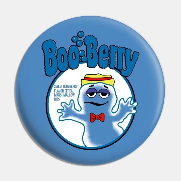 Monster Cereals Boo Berry 2 1/4"D Pinback Button