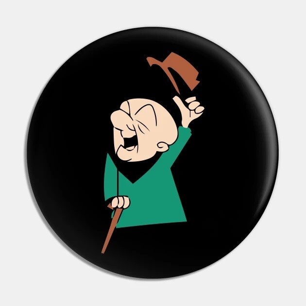 Mr. Magoo 2 1/4&quot;D Pinback Button