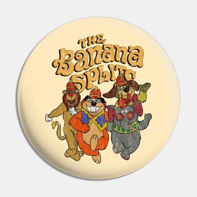 Banana Splits &quot;Retro&quot; Pinback Button