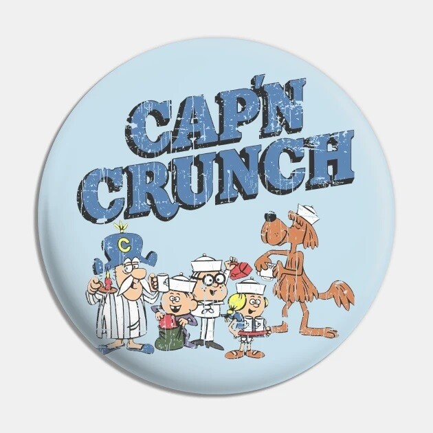 Cap&#39;n Crunch &quot;Retro&quot; 2 1/4&quot;D Pinback Button