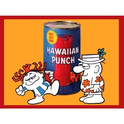 Hawaiian Punch Punchy and Oaf Metal Magnet