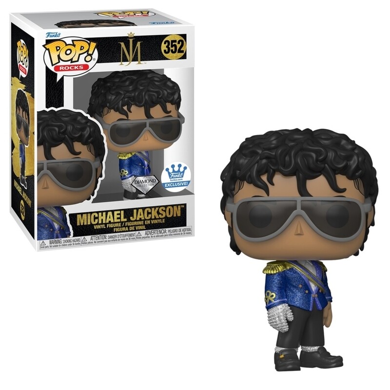 Michael Jackson 1984 Grammys 3 3/4&quot;H POP! Rocks Vinyl Figure #352 Diamond Collection