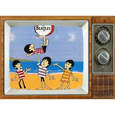 The Beatles Animated Metal TV Magnet