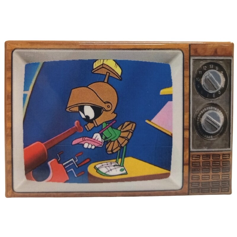 Looney Tunes Marvin the Martian Telescope Metal TV Magnet