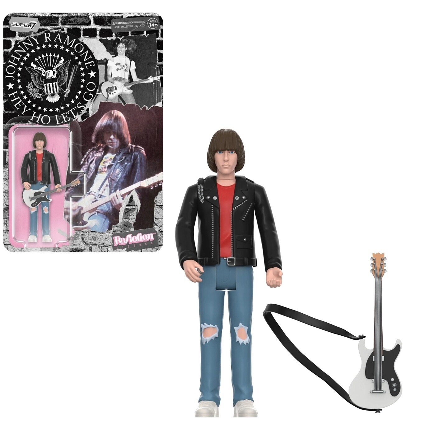 3 3/4"H Ramones - Johnny Ramone ReAction Figure
