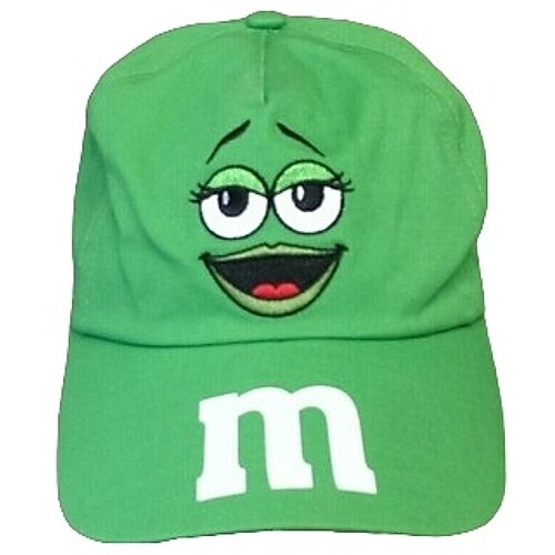 M&amp;M Green Adjustable Baseball Cap / Hat