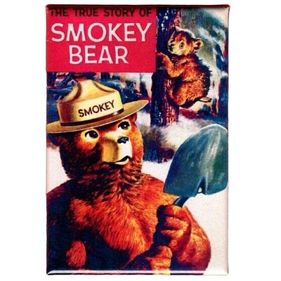 Smokey Bear The True Story of Smokey Bear Fridge Magnet