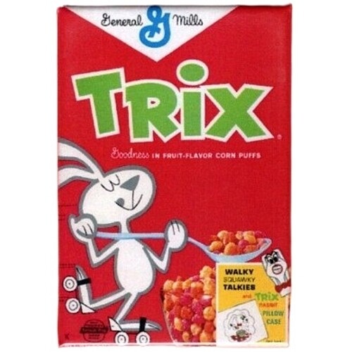 General Mills Retro Trix Cereal Box Magnet