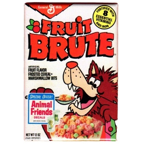 Monster Cereals Fruit Brute Cereal Box Magnet