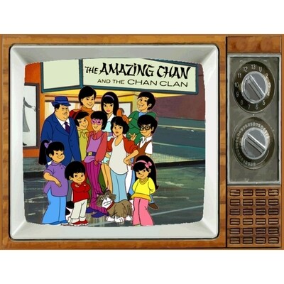 The Amazing Chan and the Chan Clan Metal TV Magnet