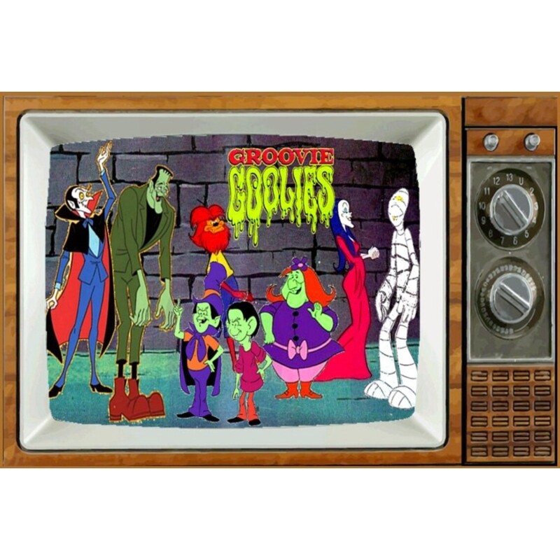 Groovie Goolies Metal TV Magnet