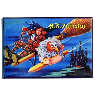 Witchie Poo from H.R. Pufnstuf (Krofft) Retro Lunchbox Graphics Metal Magnet