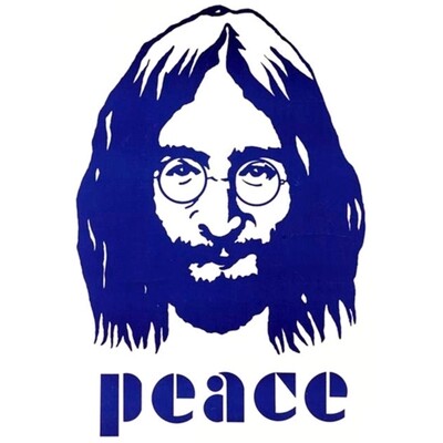 John Lennon Peace Metal Magnet