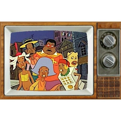 Fat Albert and the Cosby Kids Halloween Metal TV Magnet