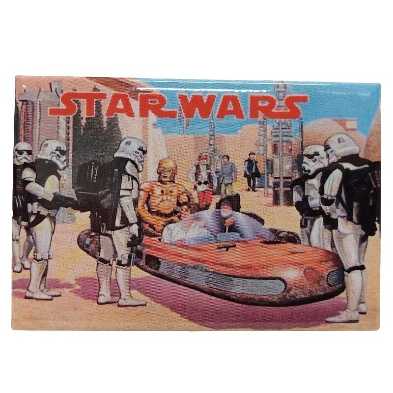 Star Wars Classic Lunchbox Retro Graphics Metal Magnet