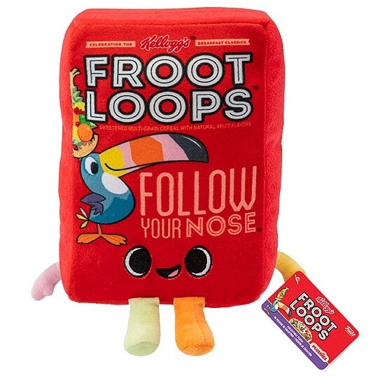 Kellogg's 7"H Froot Loops Cereal Box Plushie