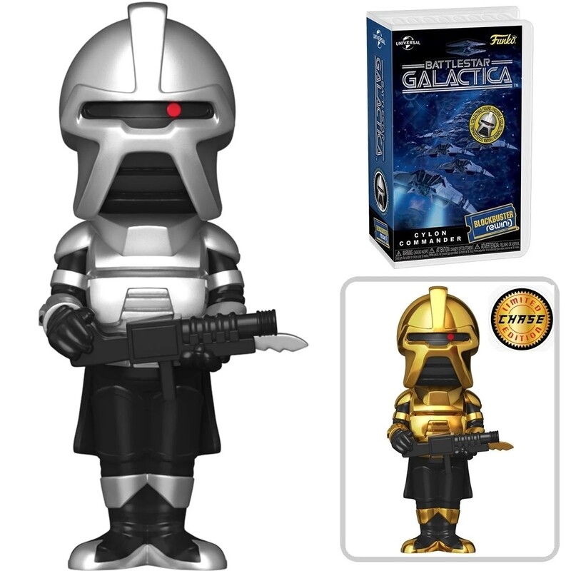 Battlestar Galactica Cylon Commander Blockbuster REWIND Vinyl Figure * CHANCE OF CHASE *
