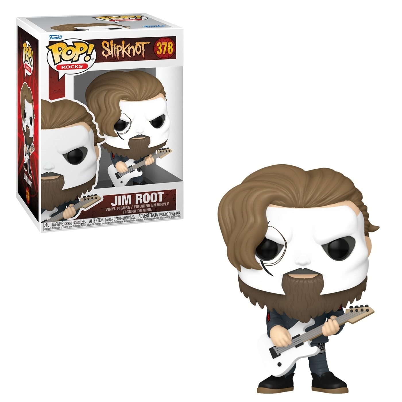 Slipknot 3 3/4&quot;H Jim Root POP! Rocks Vinyl Figure #378