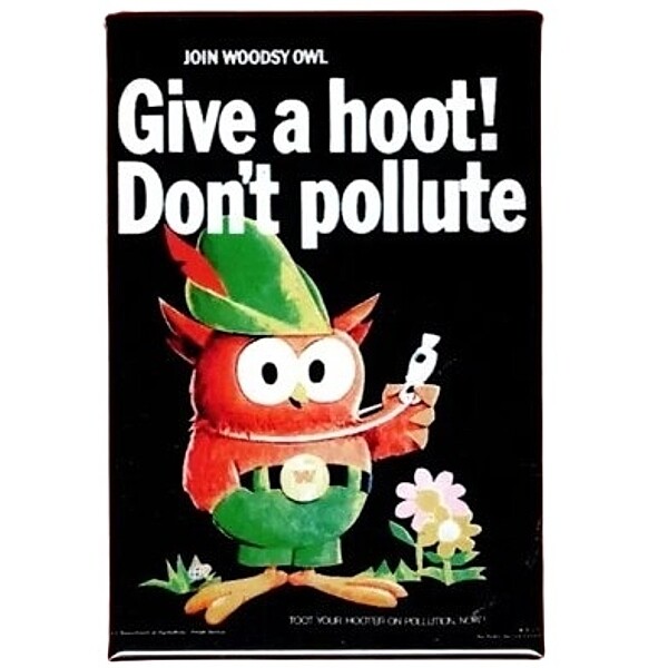 Woodsy Owl Magnet - Give a hoot! Don't pollute