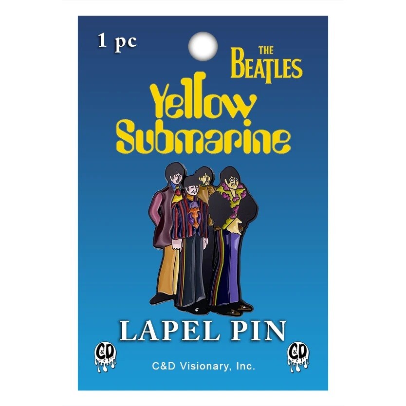 Beatles Yellow Submarine Group Enamel Lapel Pin