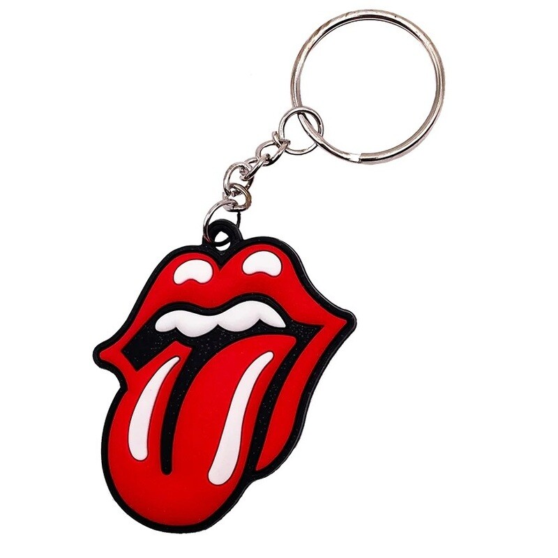 Rolling Stones Tongue Rubber Keychain