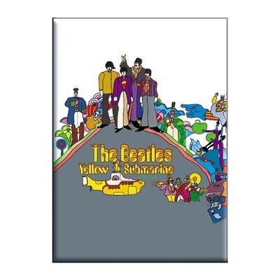 Beatles Yellow Submarine with Group LARGE Magnet