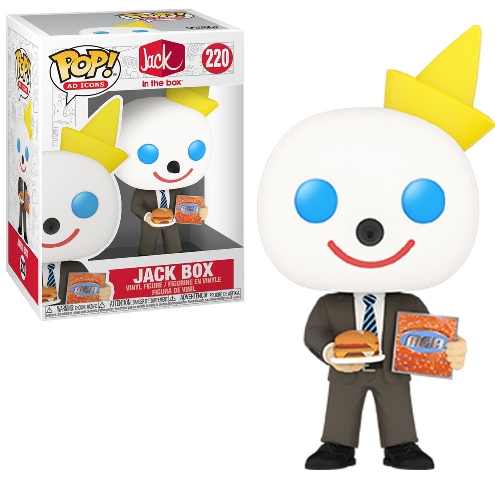 Jack in the Box MCB 3 3/4"H POP! Ad Icons Vinyl Figure #220