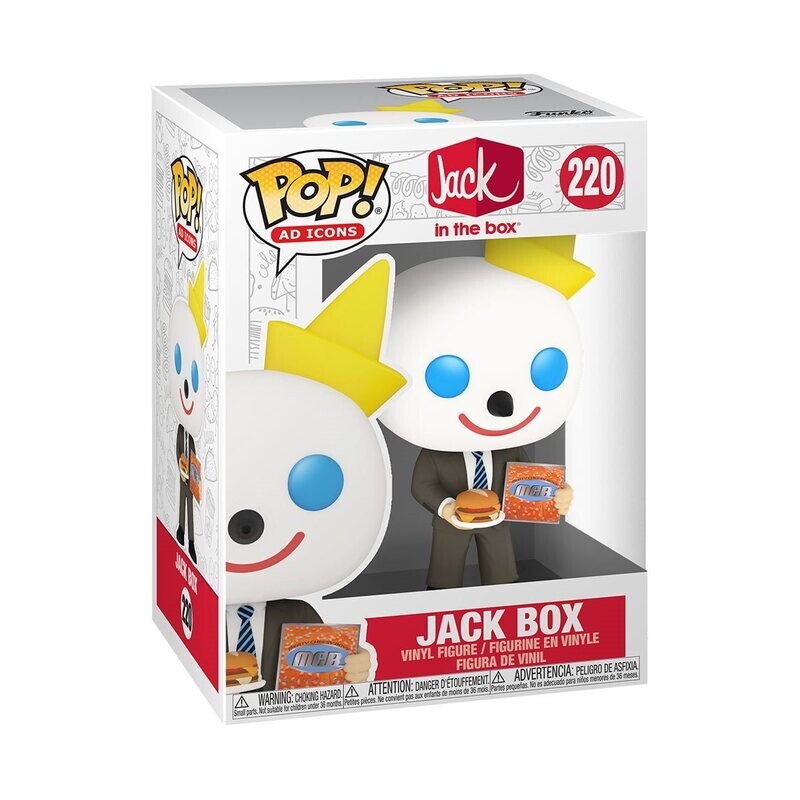 Jack in the Box MCB 3 3/4"H POP! Ad Icons Vinyl Figure #220