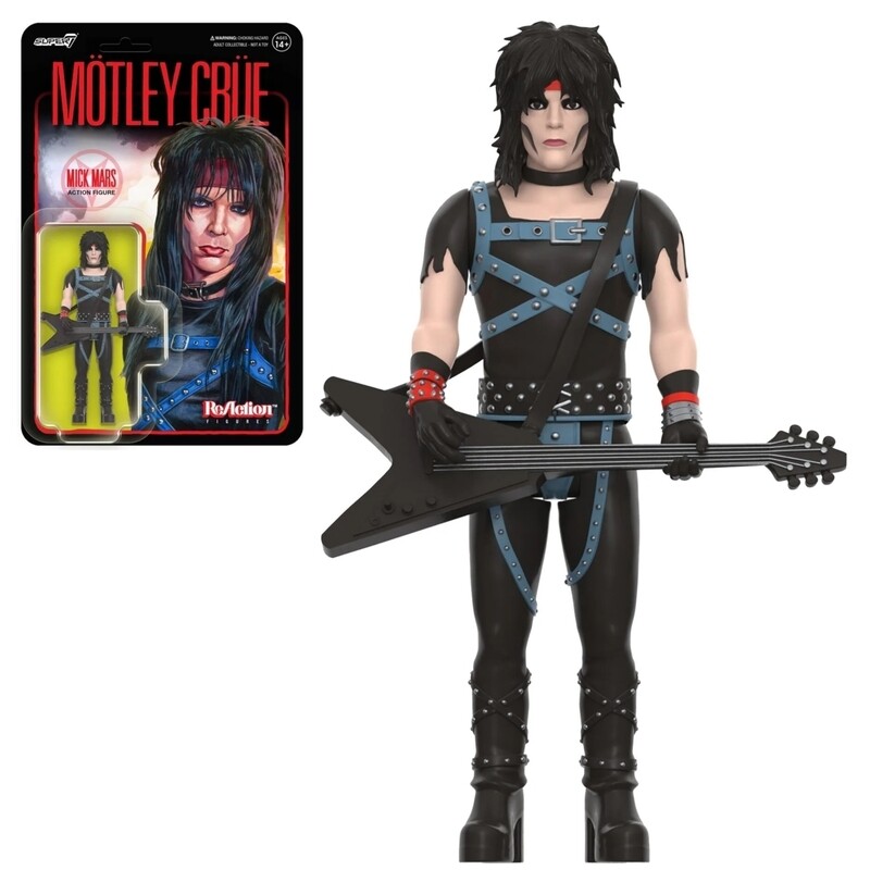 Motley Crue 3 3/4&quot;H Mick Mars ReAction Figure