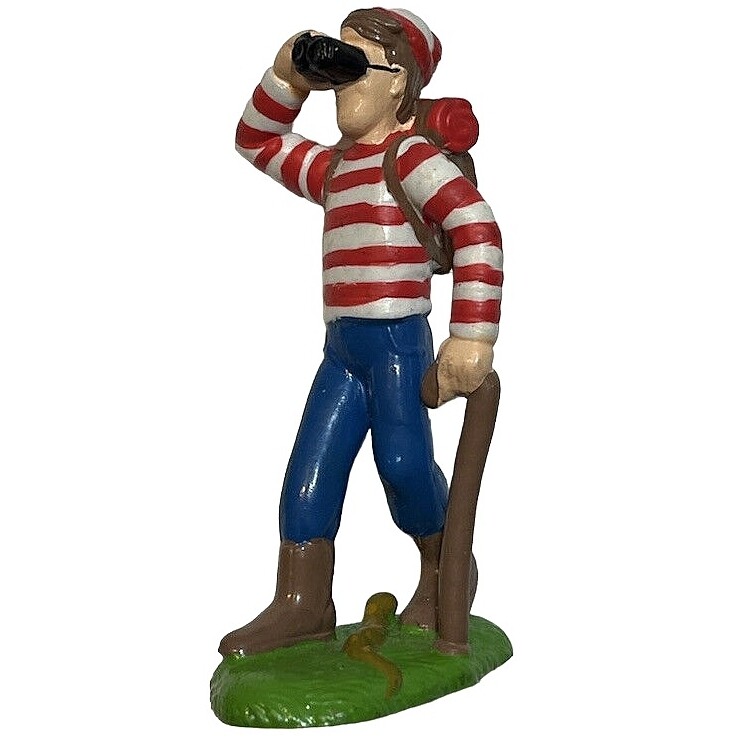 Where&#39;s Waldo? / Where&#39;s Wally?  3 1/4&quot;H PVC Hiking Figure