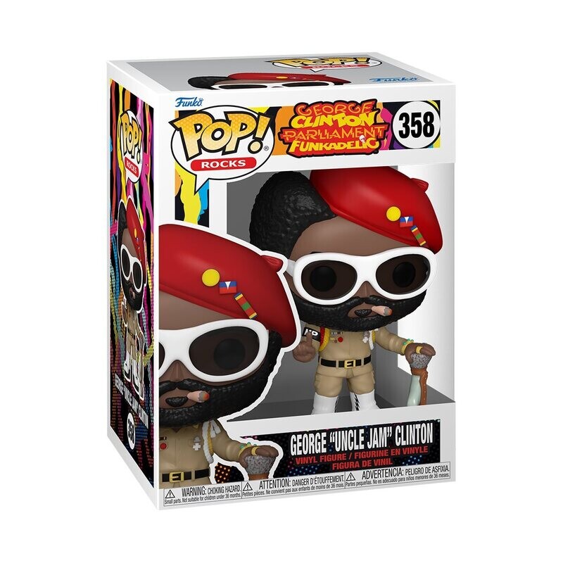 Funkadelic George Clinton - Uncle Jam 3 3/4"H POP! Rocks Vinyl Figure #358