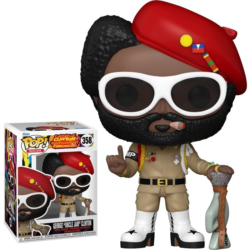Funkadelic George Clinton - Uncle Jam 3 3/4&quot;H POP! Rocks Vinyl Figure #358