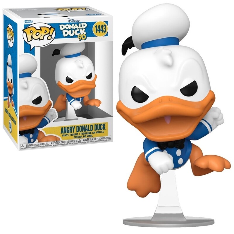Disney&#39;s Angry Donald Duck 3 3/4&quot;H POP! Vinyl Figure #1443