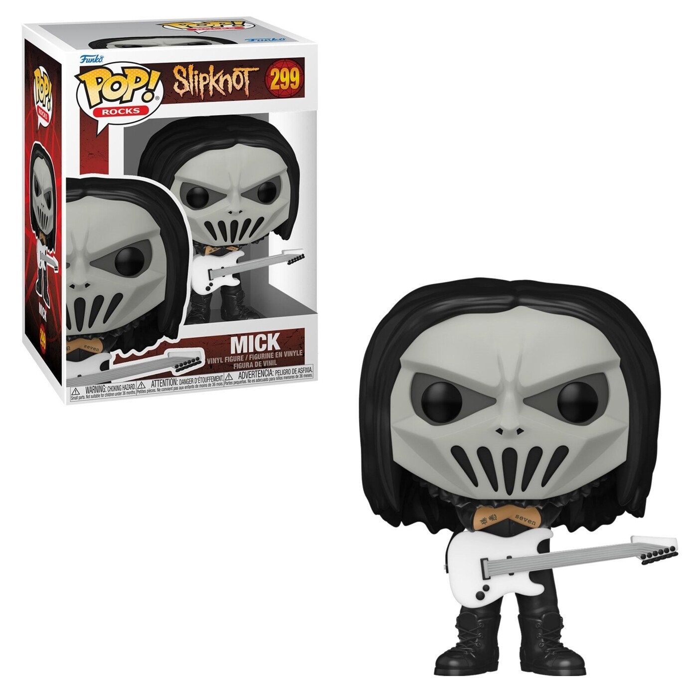 Slipknot 3 3/4&quot;H Mick POP! Rocks Vinyl Figure #299