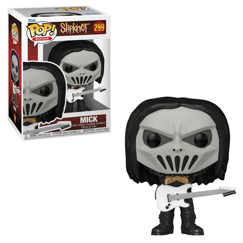 Slipknot 3 3/4&quot;H Mick POP! Rocks Vinyl Figure #299