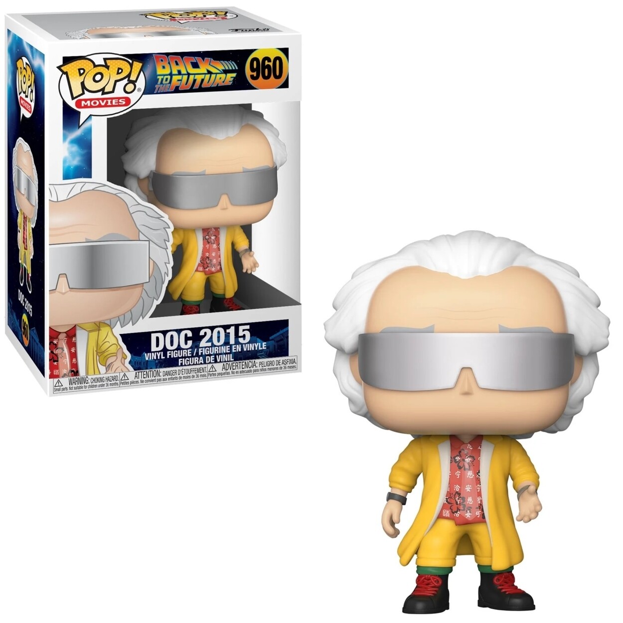 Back to the Future 3 3/4"H Doc Brown 2015 POP! Movies Vinyl Figure #960