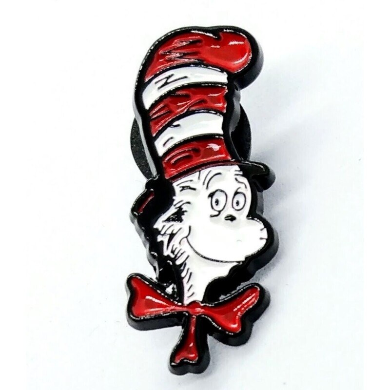 Dr. Seuss&#39; Cat in the Hat Enamel Pin / Tie Tack
