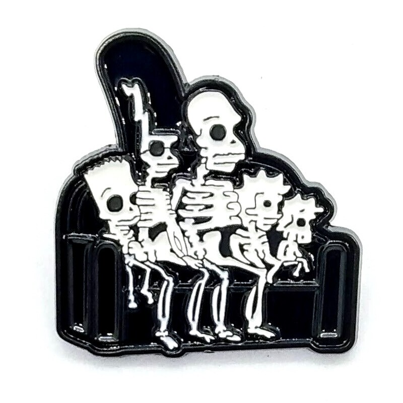 The Simpsons Skeletons Enamel Pin / Tie Tack