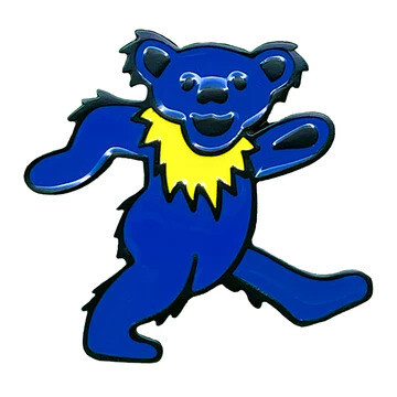 Grateful Dead Blue Dancing Bear Enamel Lapel Pin
