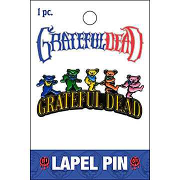 Grateful Dead Dancing Bears Enamel Lapel Pin