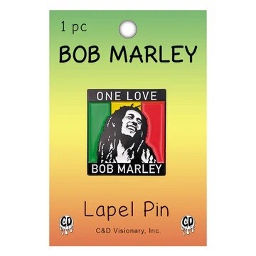Bob Marley &#39;One Love&#39; Enamel Lapel Pin