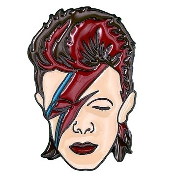 David Bowie Ziggy Stardust Enamel Lapel Pin