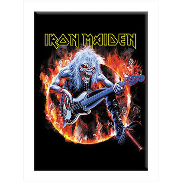 Iron Maiden Eddie/Steve Harris LARGE Magnet